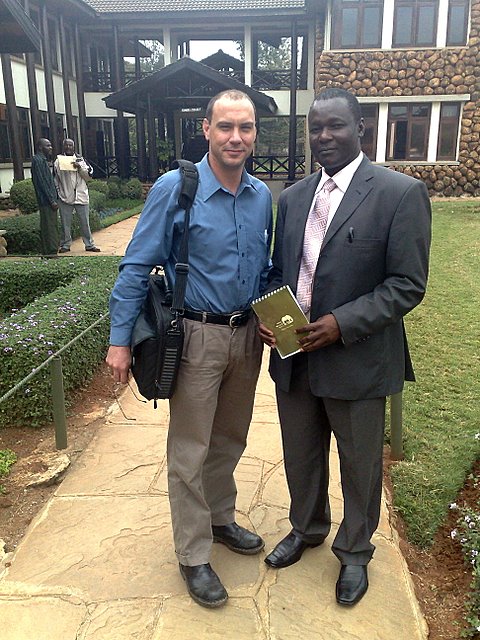 Tom Sipul of Kenya Wildlife Service and Craig von Hagen of MAPA Kenya